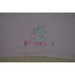 Nuby Daddy's Princess Kitty Cat Baby Blanket Pink White Tiara Crown Lovey